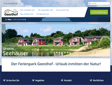 Tablet Screenshot of geesthof.de